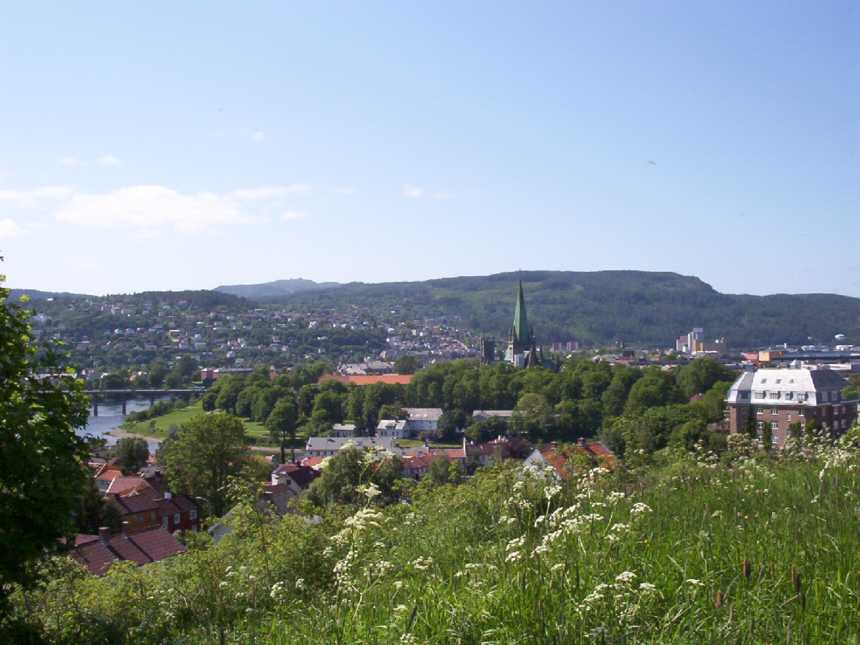 Blick ber Trondheim