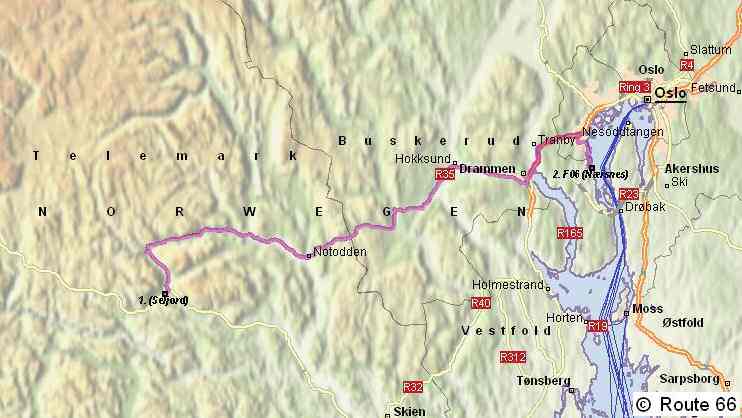 Seljord - Heddal - Nrsnes bei Oslo 163km