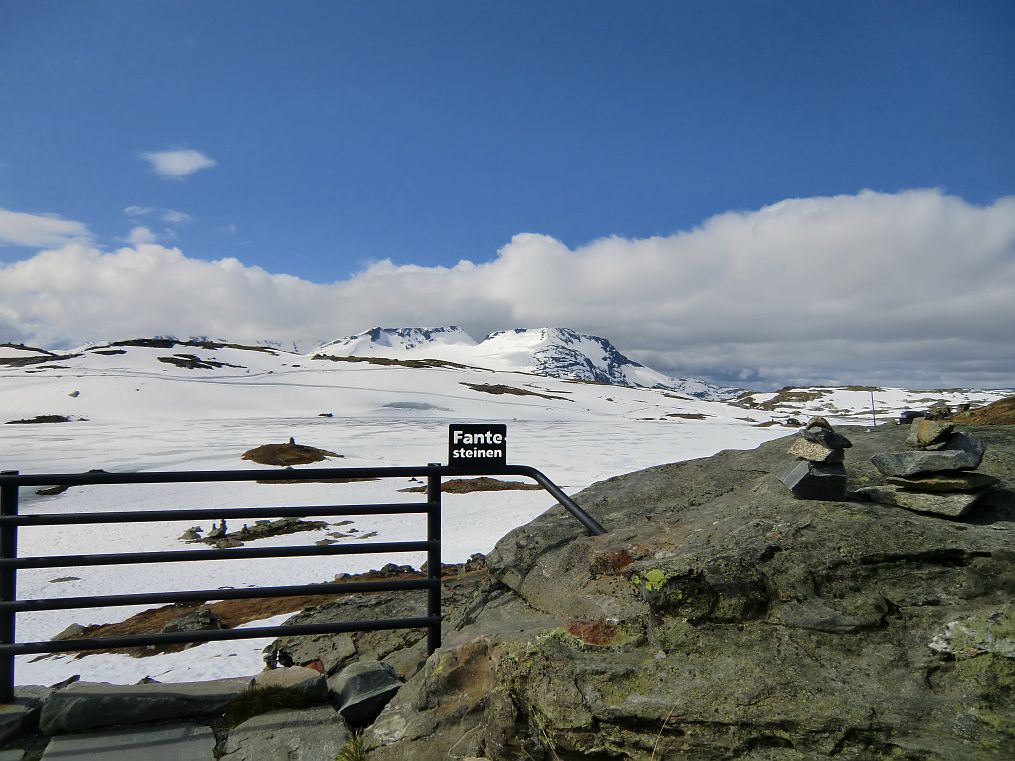 Aussichtspunkt in 1.434 m Hhe, der hchste Pass Nordeuropas